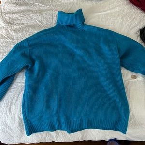 Zara Teal Turtleneck Sweater